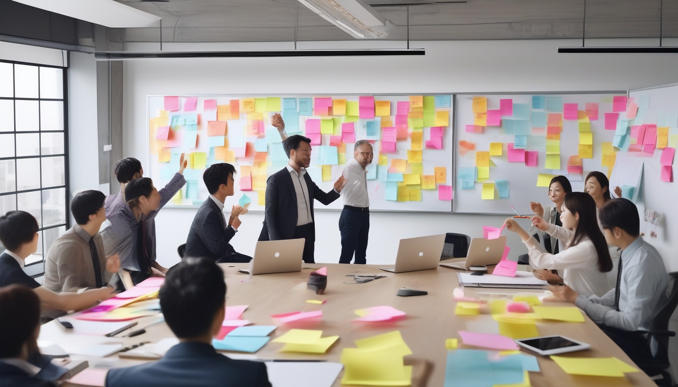 特例子会社でITデータ業務に従事する社員たちのオフィス風景